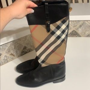 Burberry Leather Riding Boot